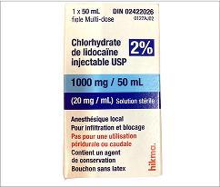 Lidocaine, Xylocaine  injection